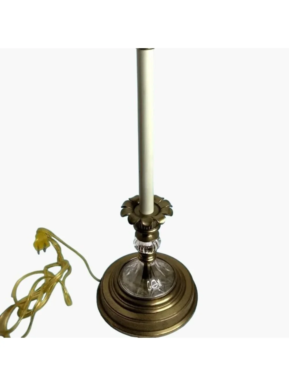 Decorative Crafts Brass Crystal Candlestick Lamp Regency Luxury Lighting